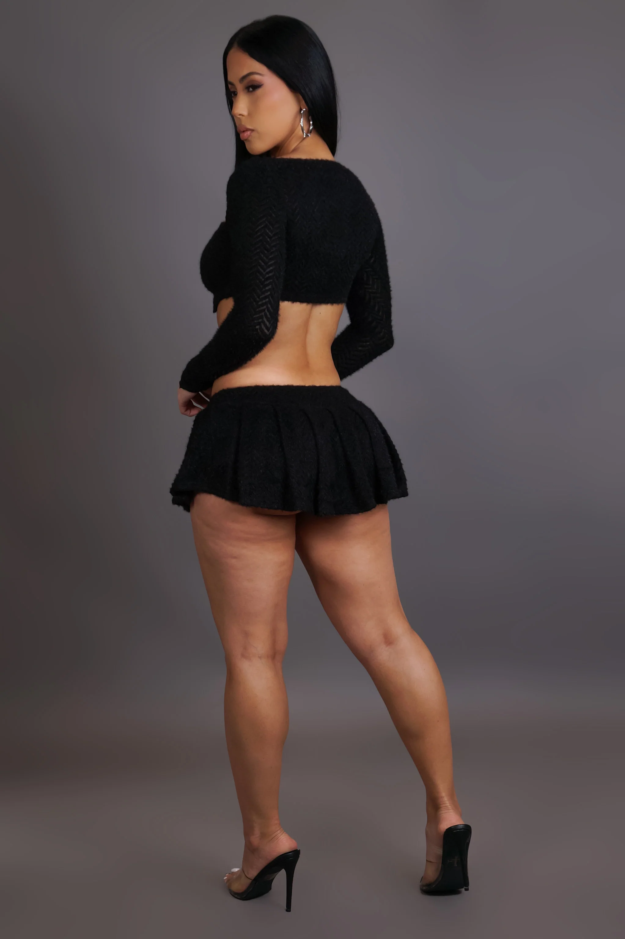 Can't Compete Skort Set - Black - Image 4