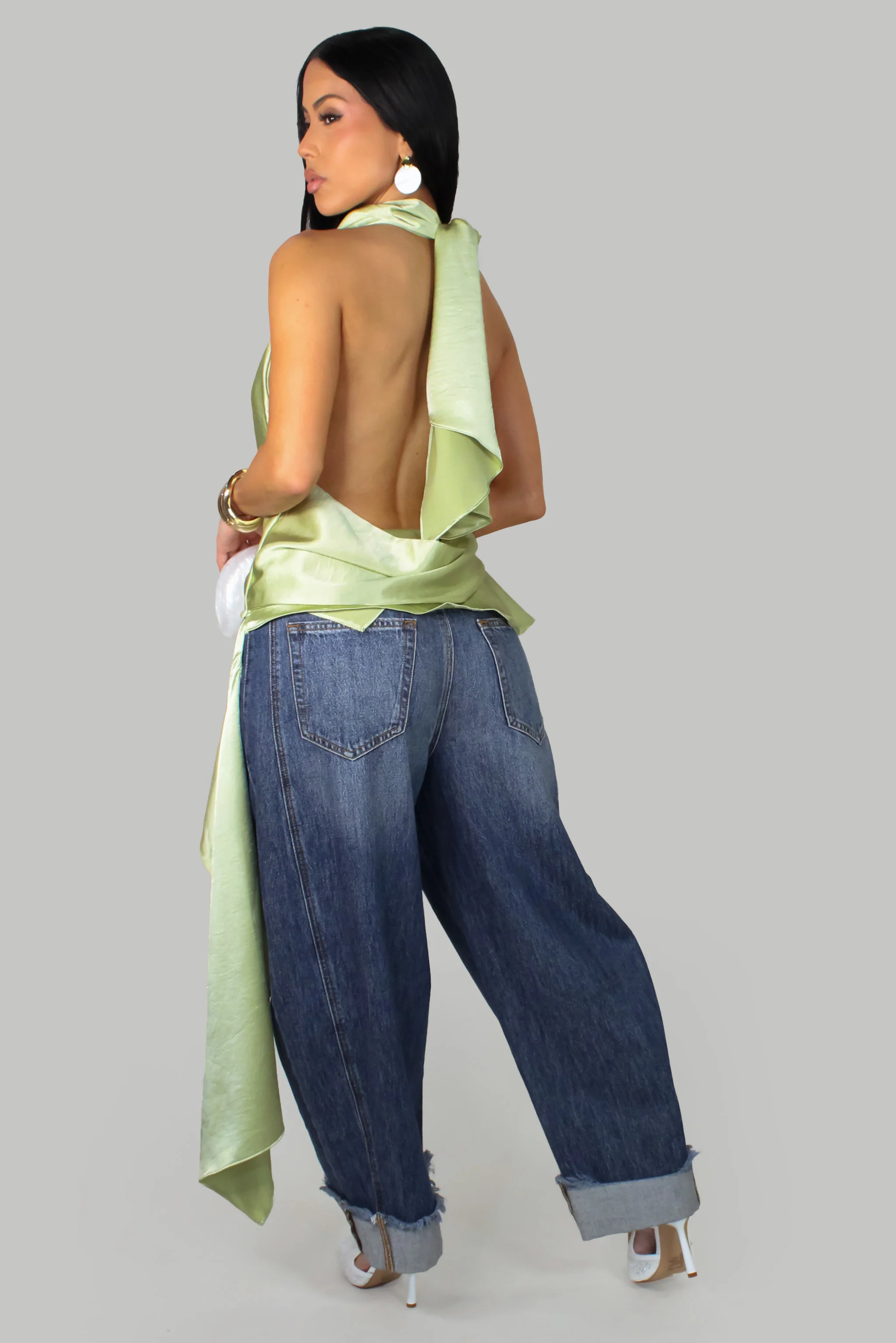 Casually Polished Top-Dress - Kiwi - Image 2