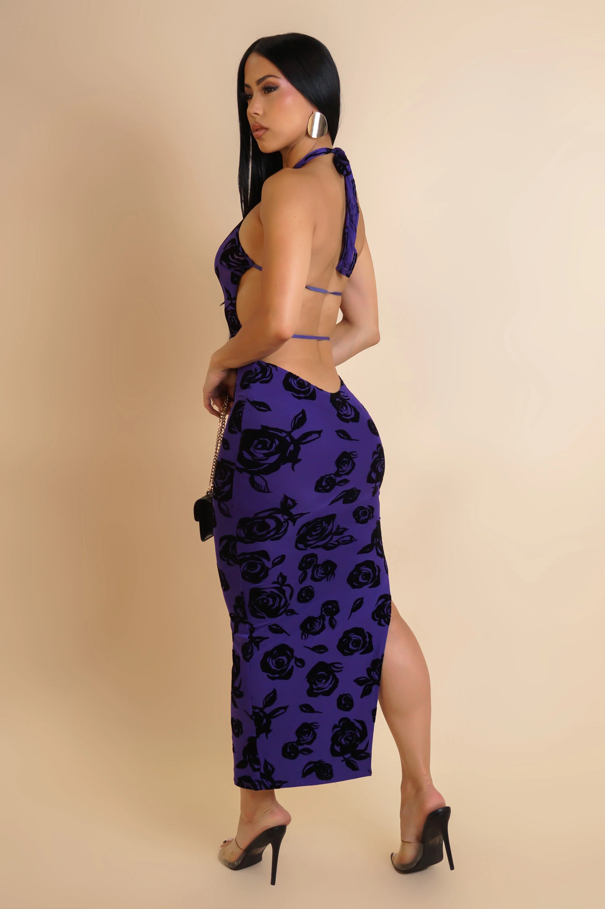 Closer To You Midi Dress - Purple - Image 2