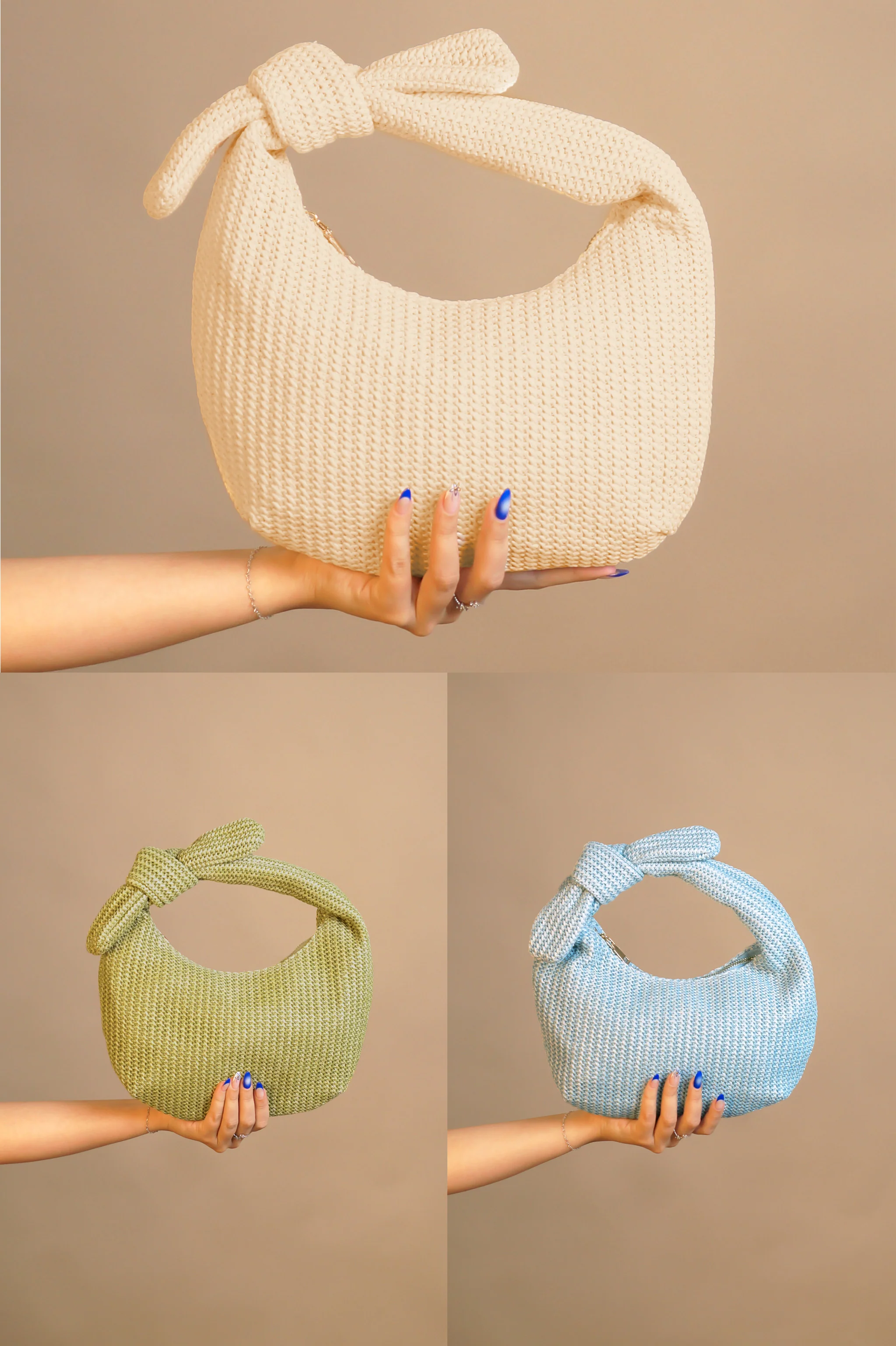 Costal Echo Purse - Ivory - Green - Blue