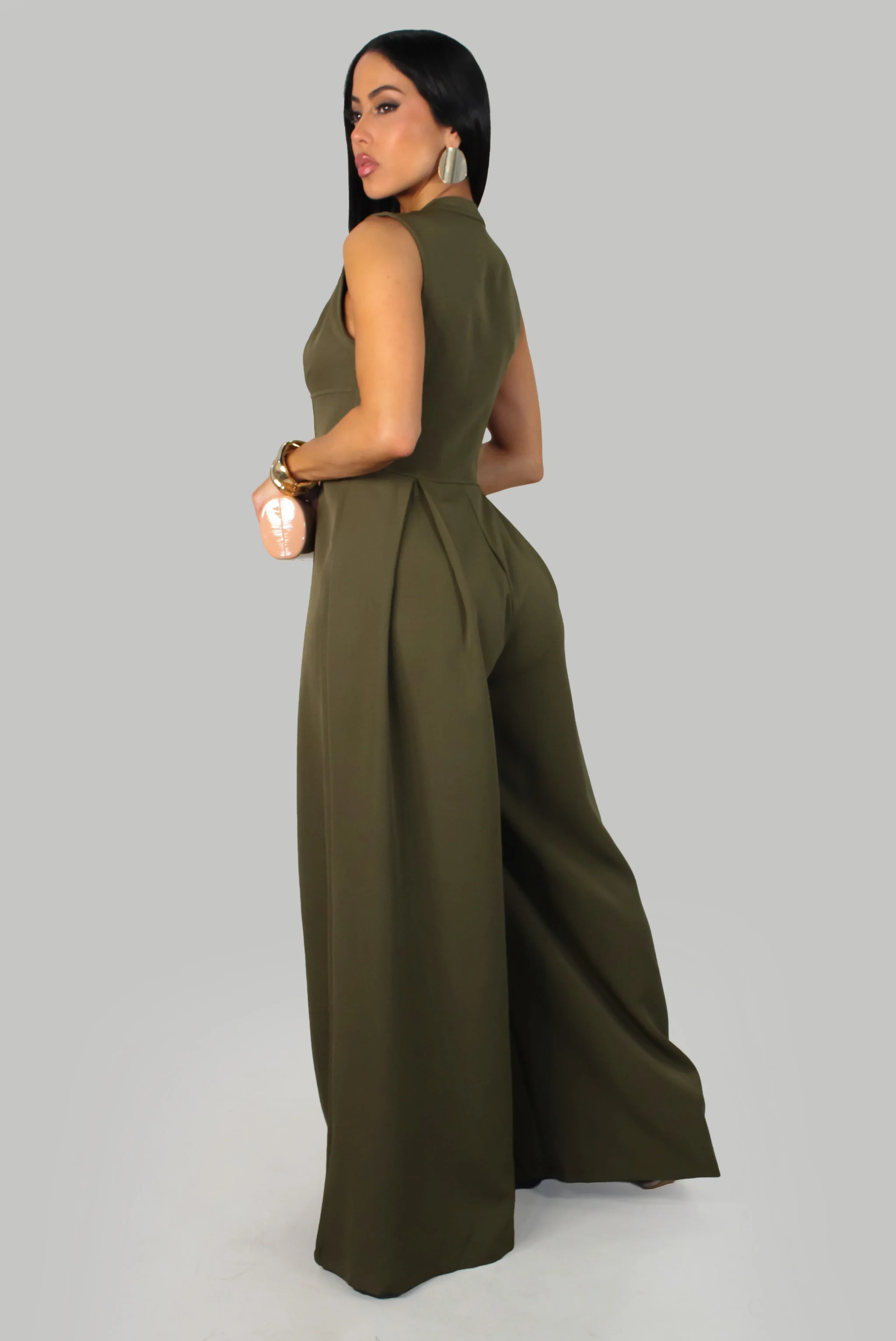Elaine's  Jumpsuit - Olive - Image 2