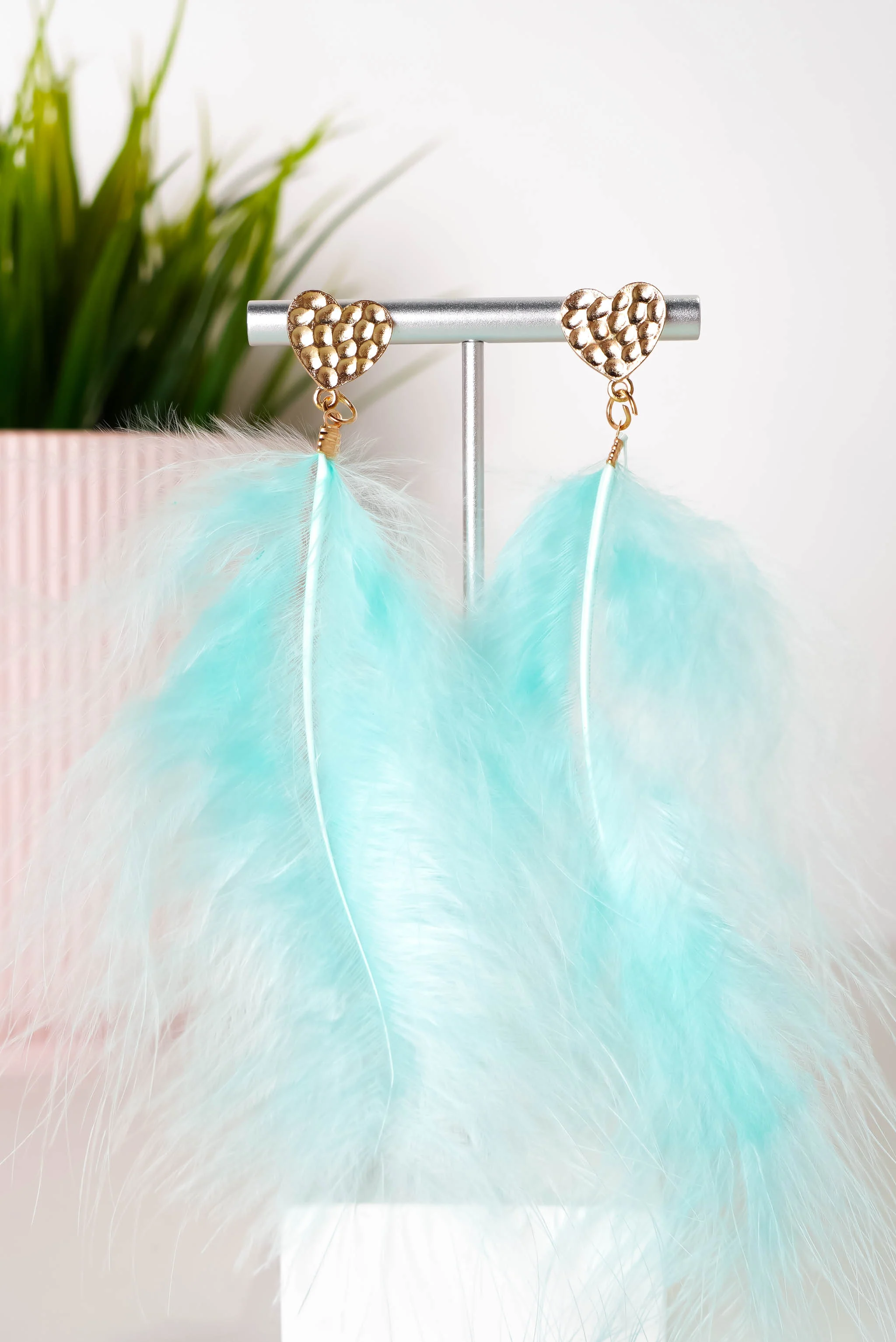 Feather Earrings - Multi - Image 3