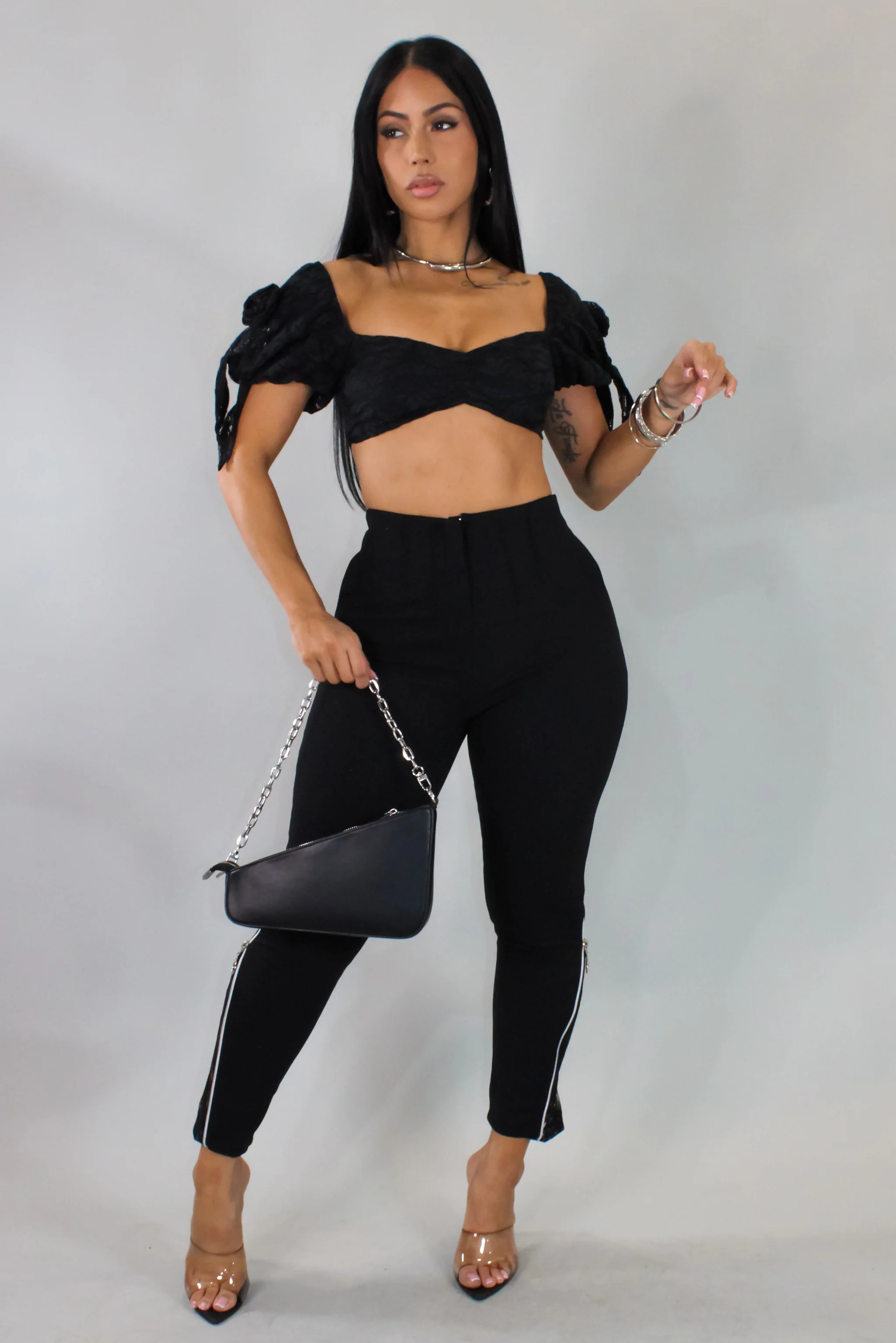 Just Having Fun Pants - Black - Image 2