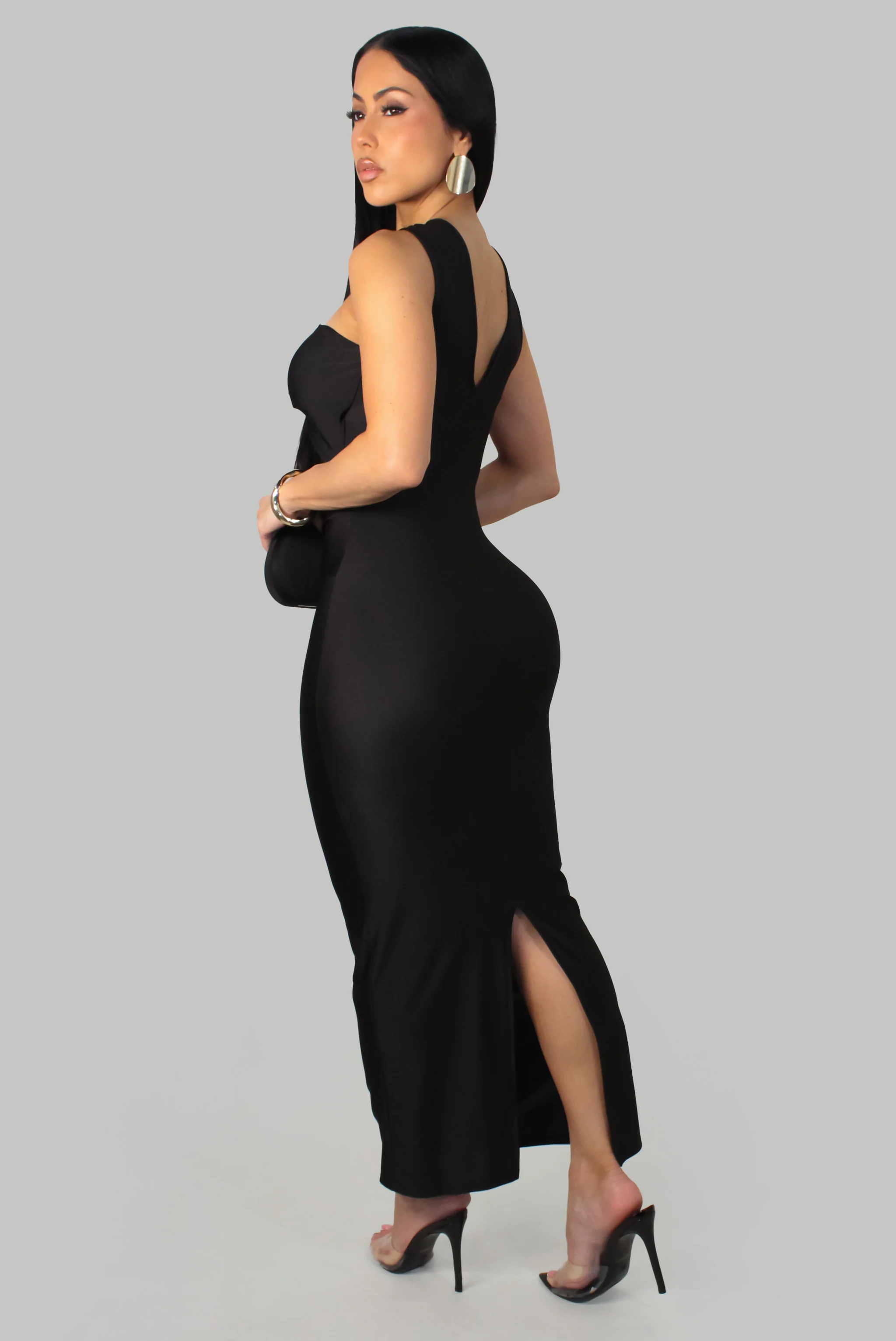 Just Staying Dress - Black - Image 2