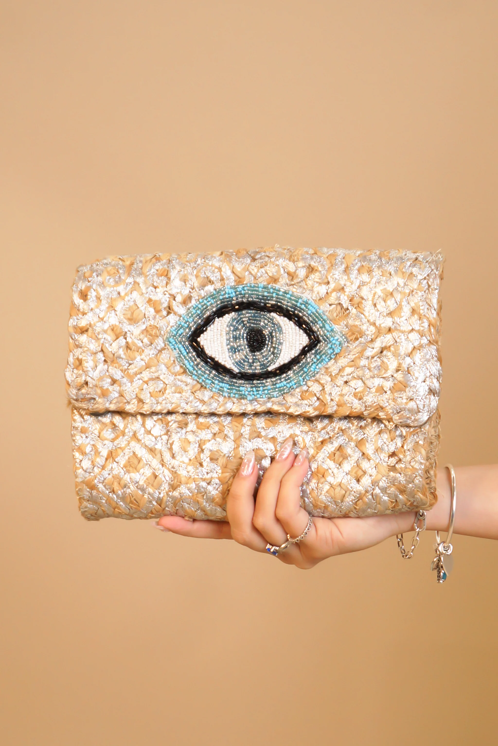 Keeping An Eye Out Purse - Gold & Silver - Image 2