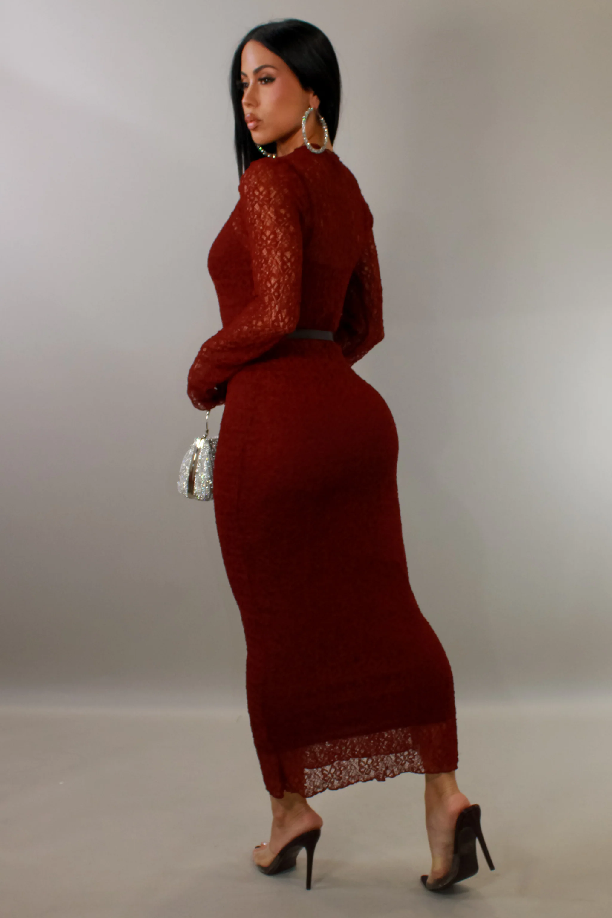 Making Plans Tonight Midi Dress - Red - Image 2