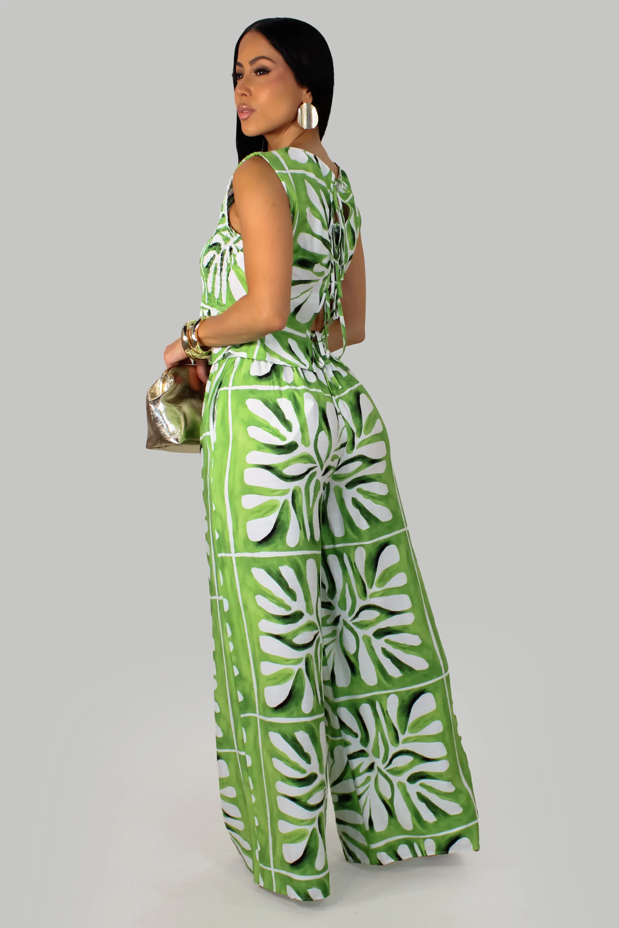 New Garden Pant Set- Green - Image 2