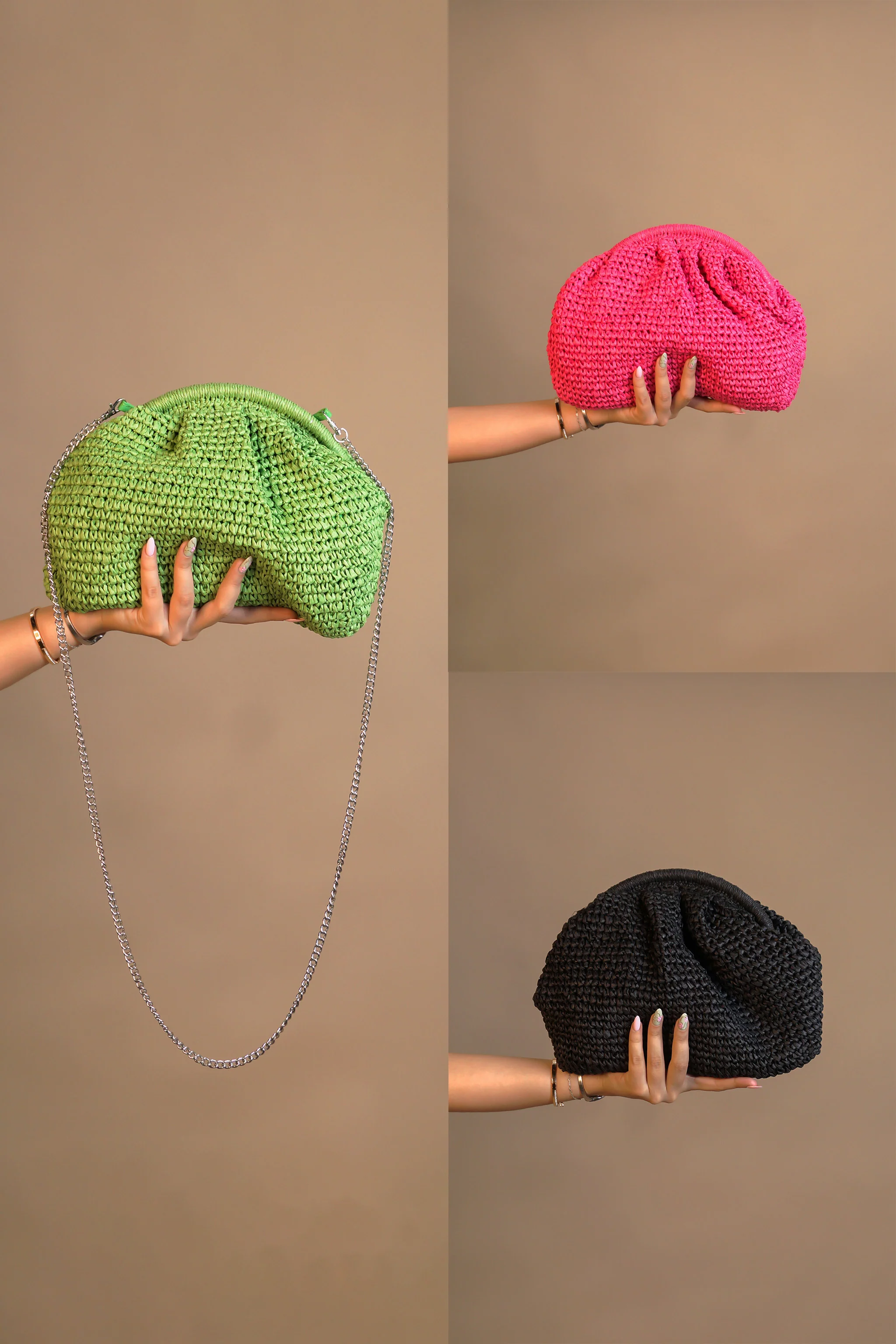Showing Off Purse - Green, Pink, Black
